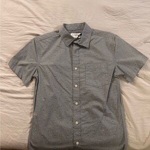 Goodfellow & Co Men's Blue Patterned Button Down Shirt